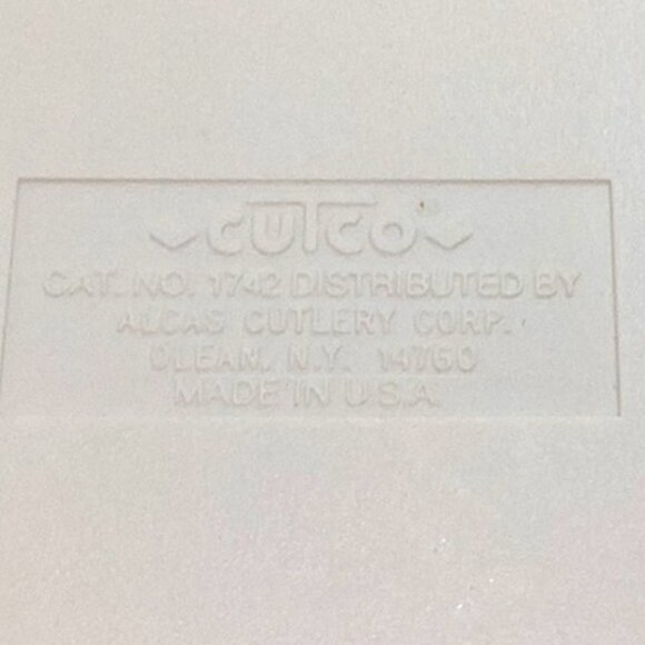 CUTCO White Plastic Knife Holder w/Five Slots Plastic Kitchen Organizer - Picture 4 of 5